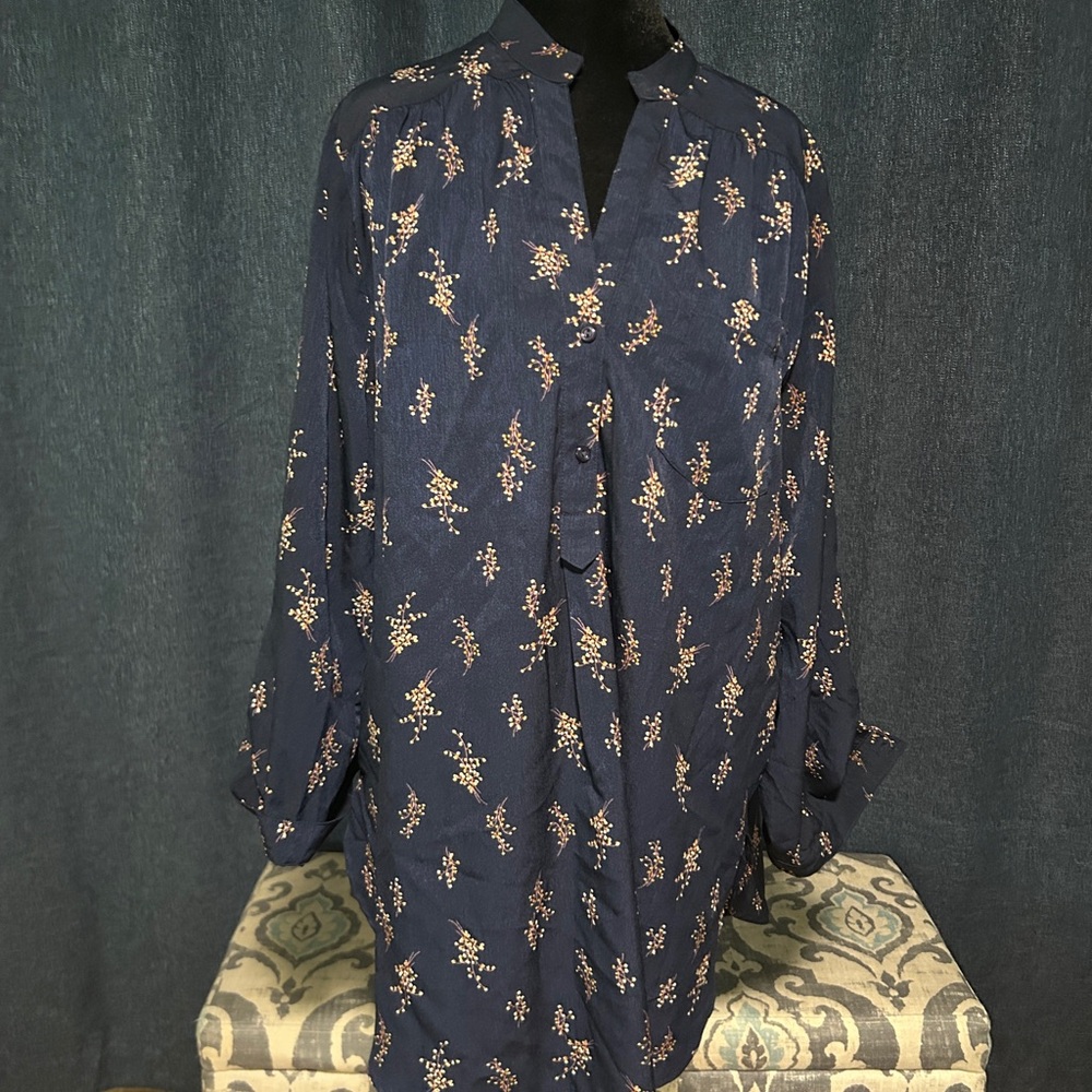 Fun 2 Fun Gold and Black Sailor Collar Boxy Blouse